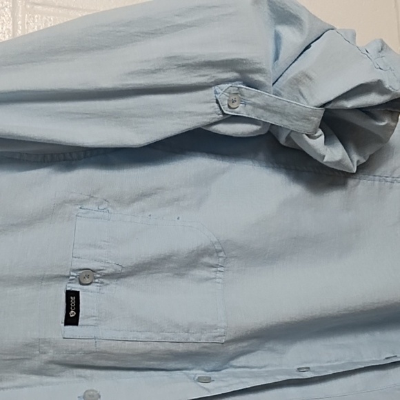 Sovereign Code Roll Sleeve Light Weight Safari Style Chambray Shirt Extra Large - Picture 2 of 14